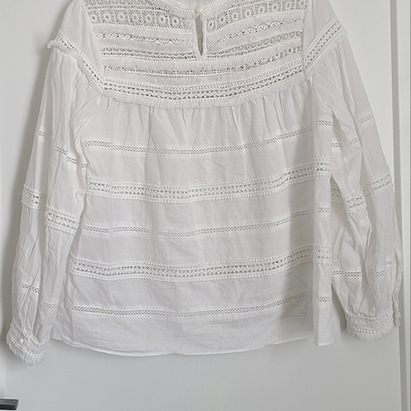 VICI Collection Cotton Eyelet Top | White - Picture 6 of 9